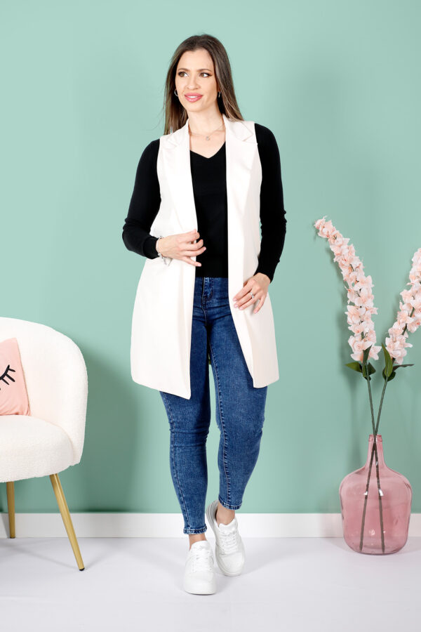 CHALECO LARGO BLAZER