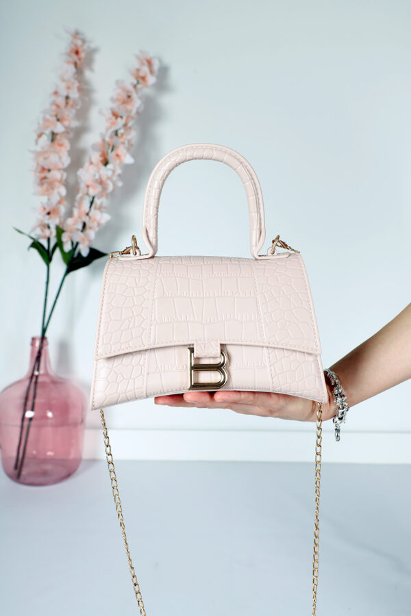 BOLSO DE MANO PEQUEÑO ROSA PALO